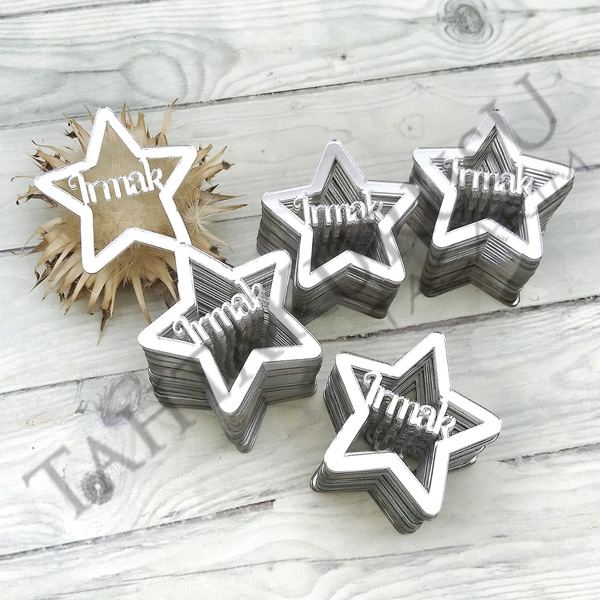 Pleksi ayna lazer kesim isimli yildiz